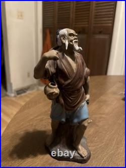 Vintage Antique Chinese Sheeshan Chinese Mudman Figurine Hand Painted