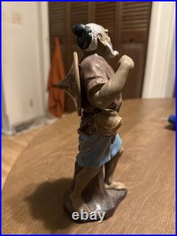 Vintage Antique Chinese Sheeshan Chinese Mudman Figurine Hand Painted