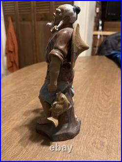 Vintage Antique Chinese Sheeshan Chinese Mudman Figurine Hand Painted