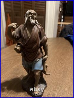 Vintage Antique Chinese Sheeshan Chinese Mudman Figurine Hand Painted