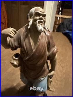Vintage Antique Chinese Sheeshan Chinese Mudman Figurine Hand Painted