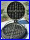 Vintage-Antique-Griswold-Cast-Iron-No-8-Waffle-Iron-rare-CLOWS-model-234-235-01-grzi