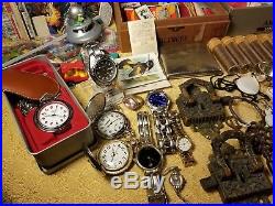 Vintage Antique Junk Drawer Lot of 120+Items, Coins, Watches, Knife, Comics, Tubes