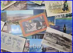 Vintage Antique POSTCARD Lot 500+, Early c1900's to 1970's, FREE SHIPPING