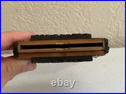 Vintage Antique Southeast Asian Carved Wood Card Holder with Animal & Bird Dec