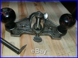 Vintage Antique Stanley No 71 Type 11 1939-41 Router Plane With 2 Cutters