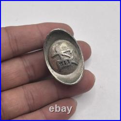 Vintage Antique Tibetan Old Bronze Bar Coin With Rare Inscription