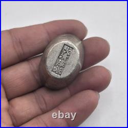 Vintage Antique Tibetan Old Bronze Bar Coin With Rare Inscription