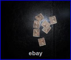 Vintage Antique USPS Postage Stamp Collection 7 pc Lot Hinged and Never Hinged