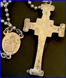 Vintage Antique Ww2 Us Military Pull Chain Rosary