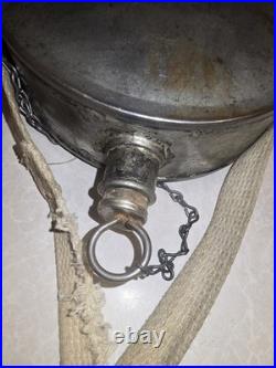 Vintage Civil War M1858 Canteen Antique Original Smooth Side 1800s Cork & Sling
