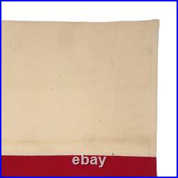 Vintage Cotton Sewn Chile Flag Old Cloth Antique Distress Textile Art Chilean