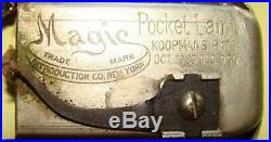Vintage Filigreed MAGIC POCKET LAMP & CIGAR Lighter With Outfit Antique Cir. 1890