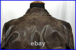 Vintage German Air Force Lw Wl Luftwaffe Leather Flight Jacket Prym Button