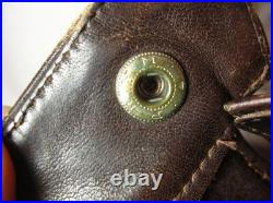 Vintage German Air Force Lw Wl Luftwaffe Leather Flight Jacket Prym Button