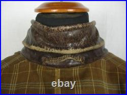 Vintage German Air Force Lw Wl Luftwaffe Leather Flight Jacket Prym Button