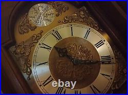 Vintage Grandfather Clock Emperor Model 120 Series Light Afe Wear Nice Cond Org