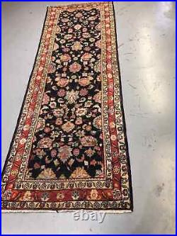 Vintage Hallway-Runner Rug Hand-Knotted Collectible Antique Rug (10'1 x 3'11)