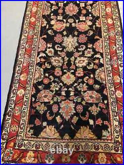 Vintage Hallway-Runner Rug Hand-Knotted Collectible Antique Rug (10'1 x 3'11)