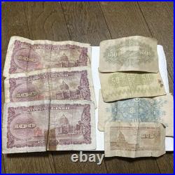 Vintage Old Banknotes Collection, Antique Currency, As-Is, Collectible