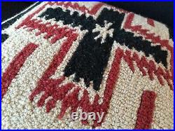 Vintage Pendleton Wool Beaver State Blanket Pillow Native American Design