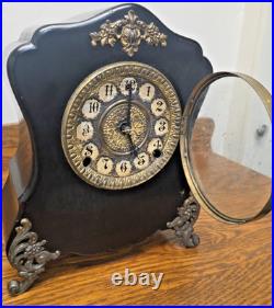 Vintage RARE Antique Ansonia mantel clock Ansonia Clock Co. New York