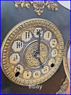 Vintage RARE Antique Ansonia mantel clock Ansonia Clock Co. New York