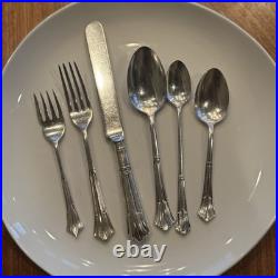 Vintage Santa Fe Railroad Flatware Service for 4 (24 pcs) Antique Silverware