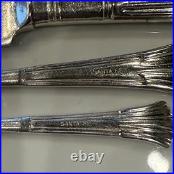 Vintage Santa Fe Railroad Flatware Service for 4 (24 pcs) Antique Silverware