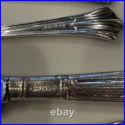 Vintage Santa Fe Railroad Flatware Service for 4 (24 pcs) Antique Silverware Vintage Santa Fe Railroad Flatware Service for 4 (24 pcs) Antique Silverware