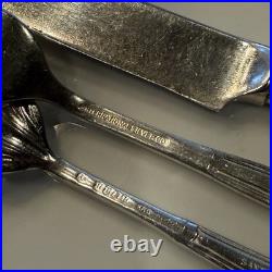 Vintage Santa Fe Railroad Flatware Service for 4 (24 pcs) Antique Silverware