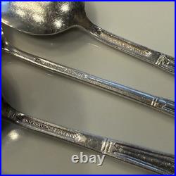 Vintage Santa Fe Railroad Flatware Service for 4 (24 pcs) Antique Silverware