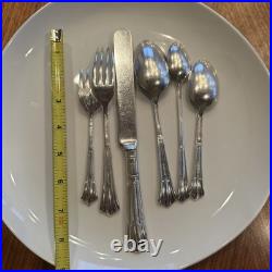 Vintage Santa Fe Railroad Flatware Service for 4 (24 pcs) Antique Silverware
