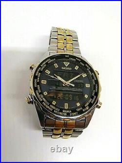 Vintage Seiko Duo-Display H021-7001 Super Rare Collection Watch