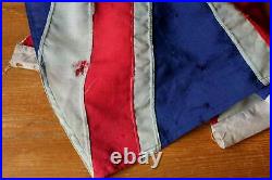 Vintage Union Jack. Decorative Antique Stitched Panel Flag. 6ft 2 Yard