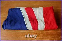 Vintage Union Jack. Decorative Antique Stitched Panel Flag. 6ft 2 Yard
