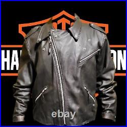 Vintage XXXL Harley Davidson Mens Leather Motorcycle Jacket