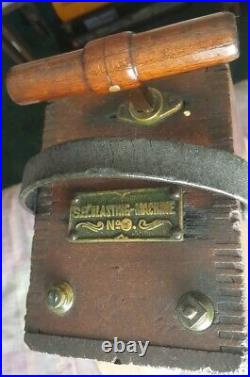 Vintage/antique Sb Blasting Machine #3 Wooden Dynamite Detonator Plunger