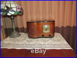 Vintage old wood antique tube radio FIRESTONE AIR CHIEF Stunning piece here