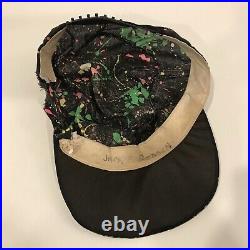 Vtg Black Paint Splatter Souvenir DOGPATCH USA Snap back Hat Issues Rare