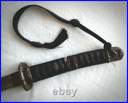WWII Japanese Army officer's samurai sword antique 37 Authentic Marked