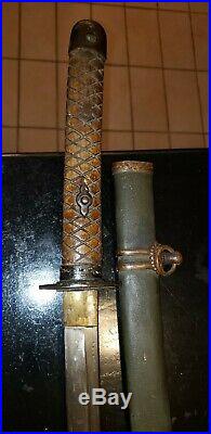 WWII Japanese Army officer's samurai sword antique NCO collectible ww2 katana