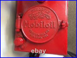 Wayne Mobilgas Vintage Antique Pump & Oil Lubester Dispenser Crank Mobile Gas