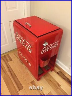 Westinghouse Coca Cola Junior Ice Box Cooler Coke Princess Antique Vintage