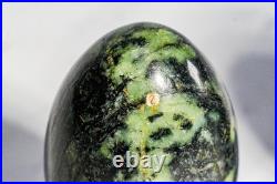 Wonderful Antique Polished Stone Specimen Eggs Monkey Stands Grand Tour