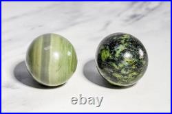Wonderful Antique Polished Stone Specimen Eggs Monkey Stands Grand Tour