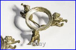 Wonderful Antique Polished Stone Specimen Eggs Monkey Stands Grand Tour