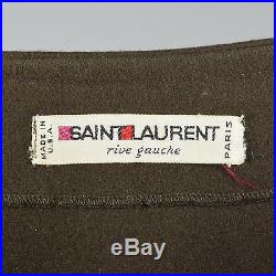Yves Saint Laurent Rive Gauche Winter Wool Cape Cloak 1976 Russian Collection